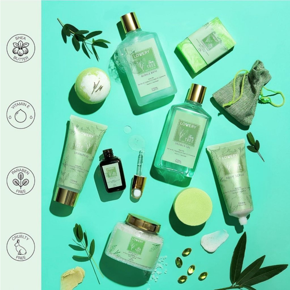 Tea Tree Bath Home Spa Set - Picture 2 of 9
